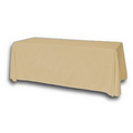 8' Blank Solid Color Polyester Table Throw - Honey